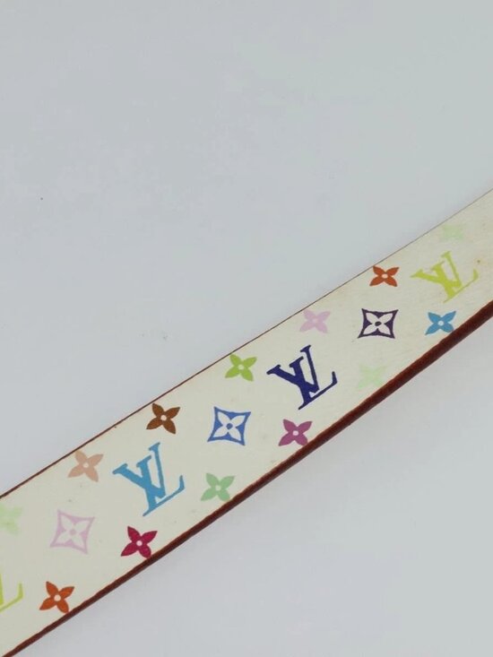 LOUIS VUITTON Monogram Multicolor Ceinture Carre Belt White M9270U LV Auth MY153 main image 13